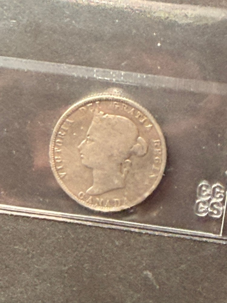 1874H Canada 25 cent CCCS Graded G-6