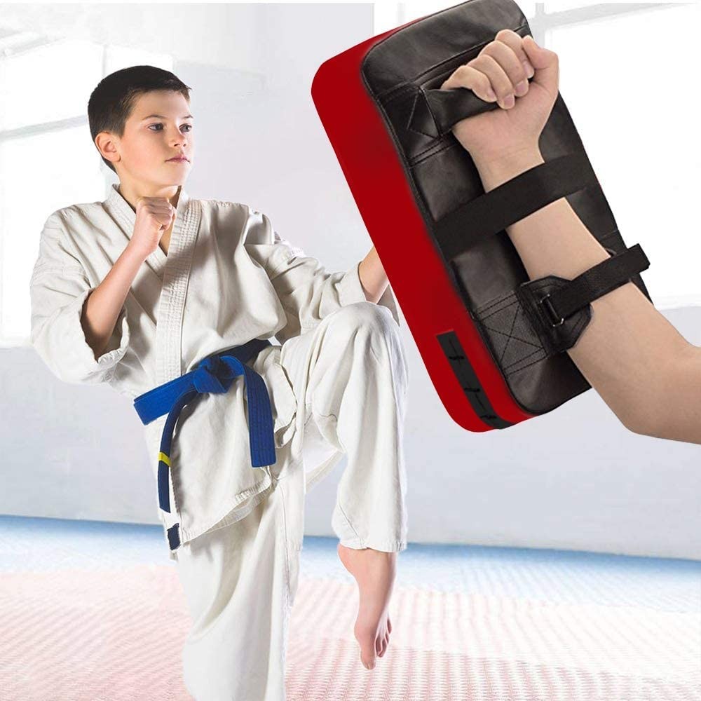 One Karate Taekwondo Boxing Kick Punch Adjustable Soft Shield Durable Trainin...