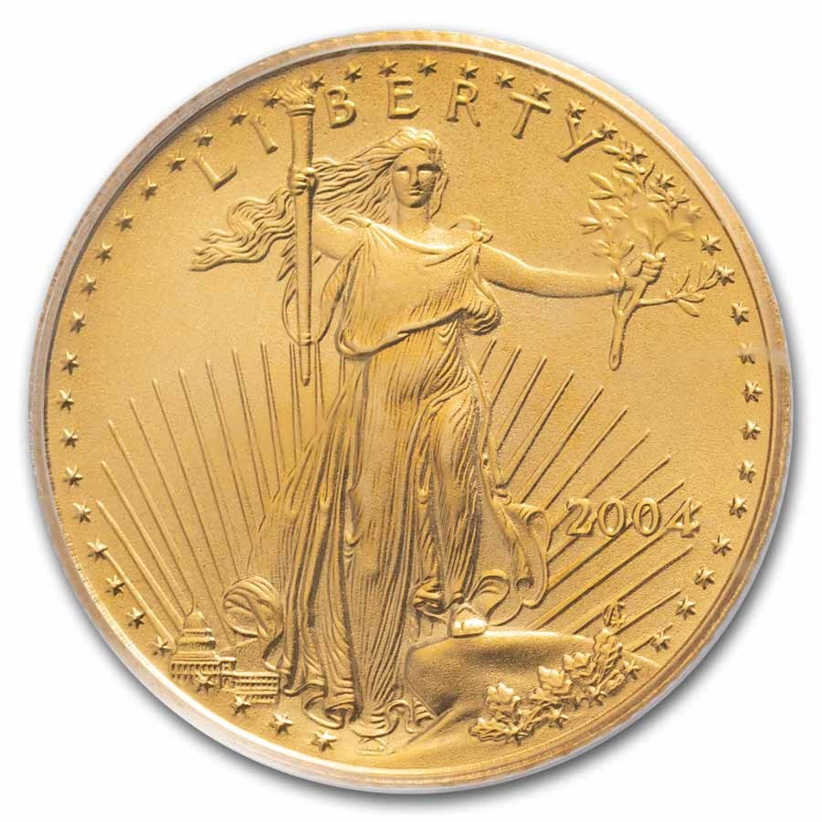 2004 1/10 oz American Gold Eagle MS-70 PCGS