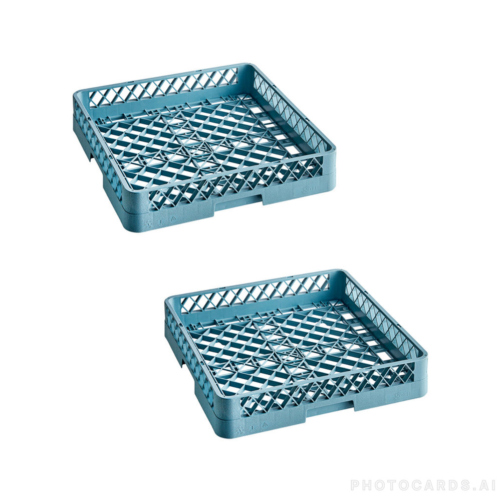2 PACK Full Size Restaurant Dishwasher Bowl Rack with Open Sides