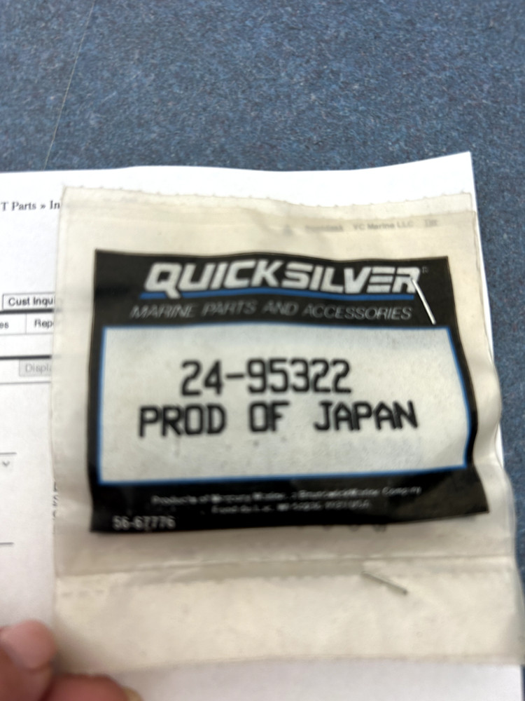 MERCURY/QUICKSILVER SPRING PART#24-95322