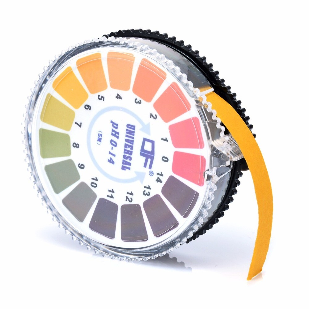 5M pH Test Paper Roll: Alkaline Acid Indicator Meter, 0-14 pH Range