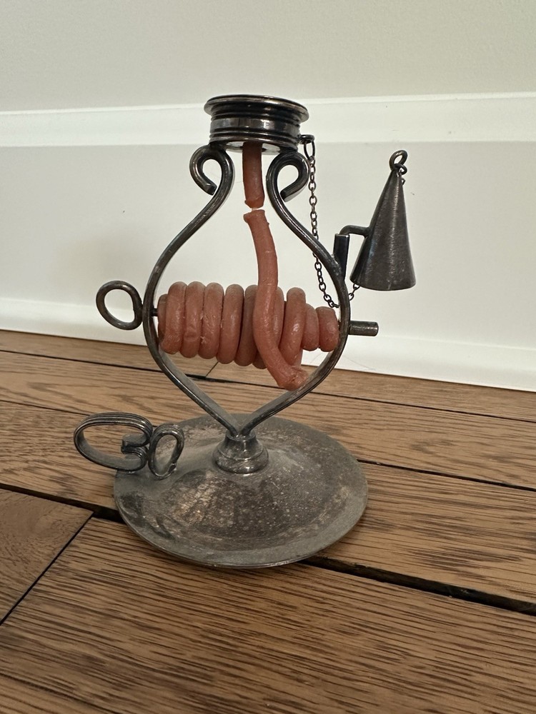 Vintage Silver Plated Wax Jack