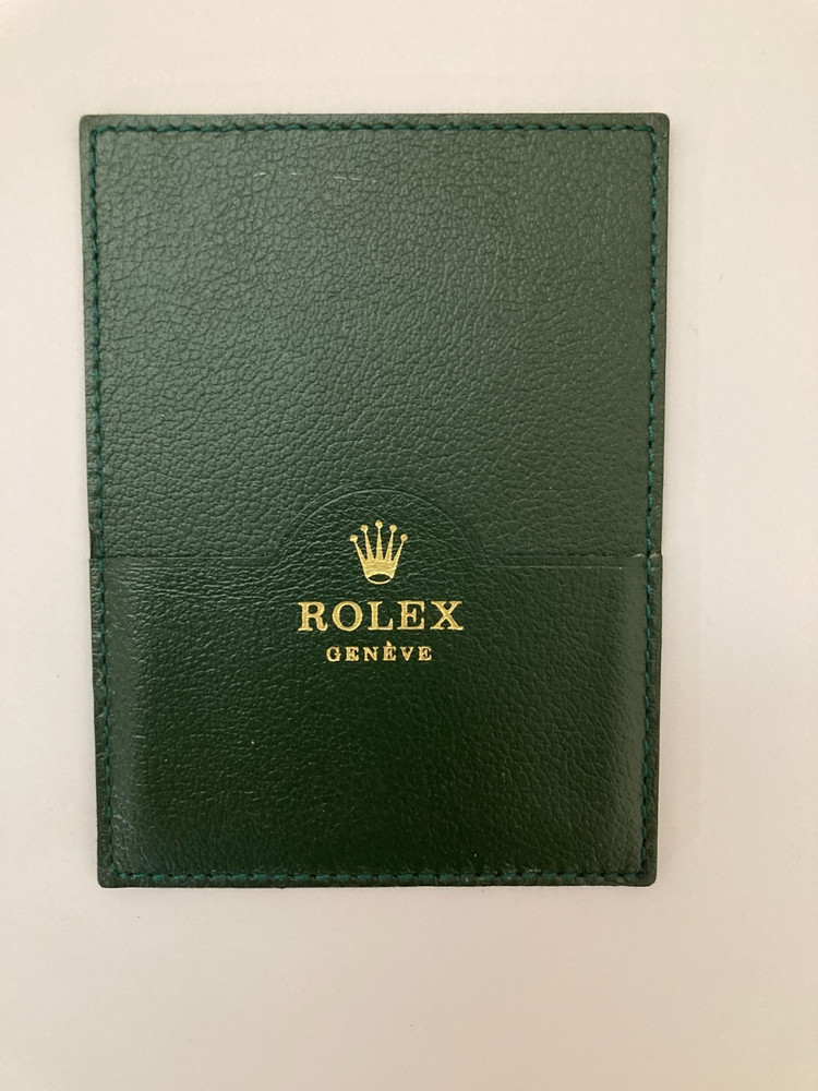 Rolex Document Card Holder Vintage Green