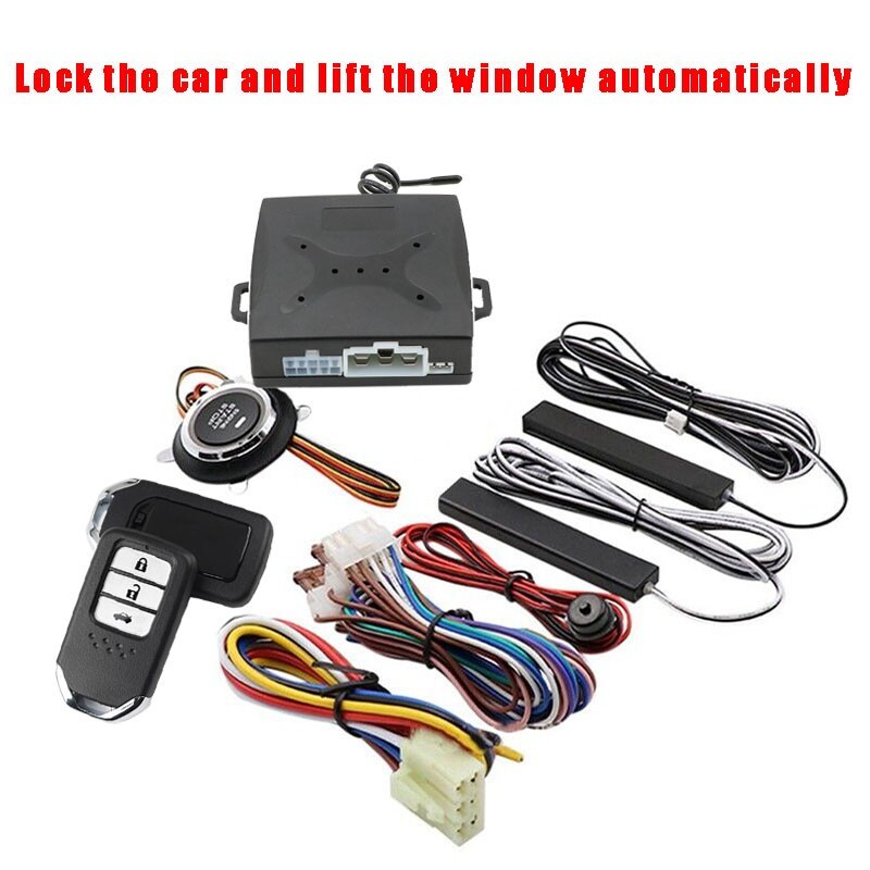 Keyless Entry Engine Start Alarm System Push Button Remote Starter Stop Car