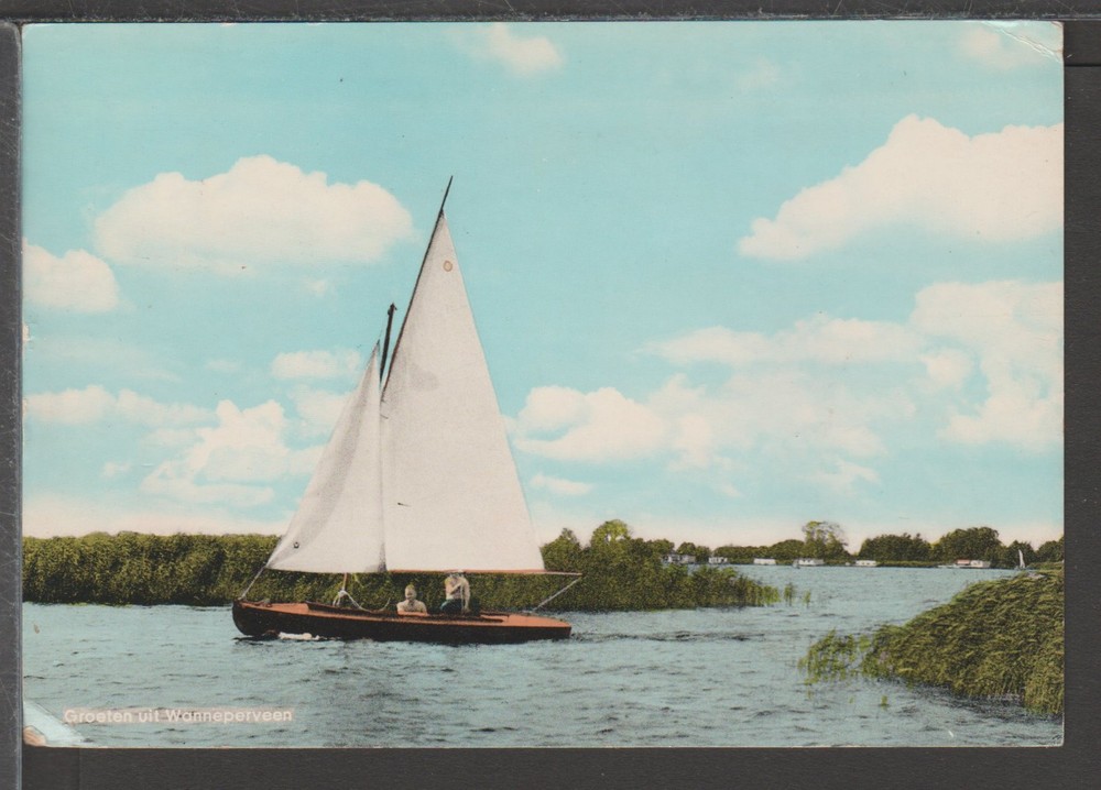 ✔️ SAILING BOATS THEME POSTCARD