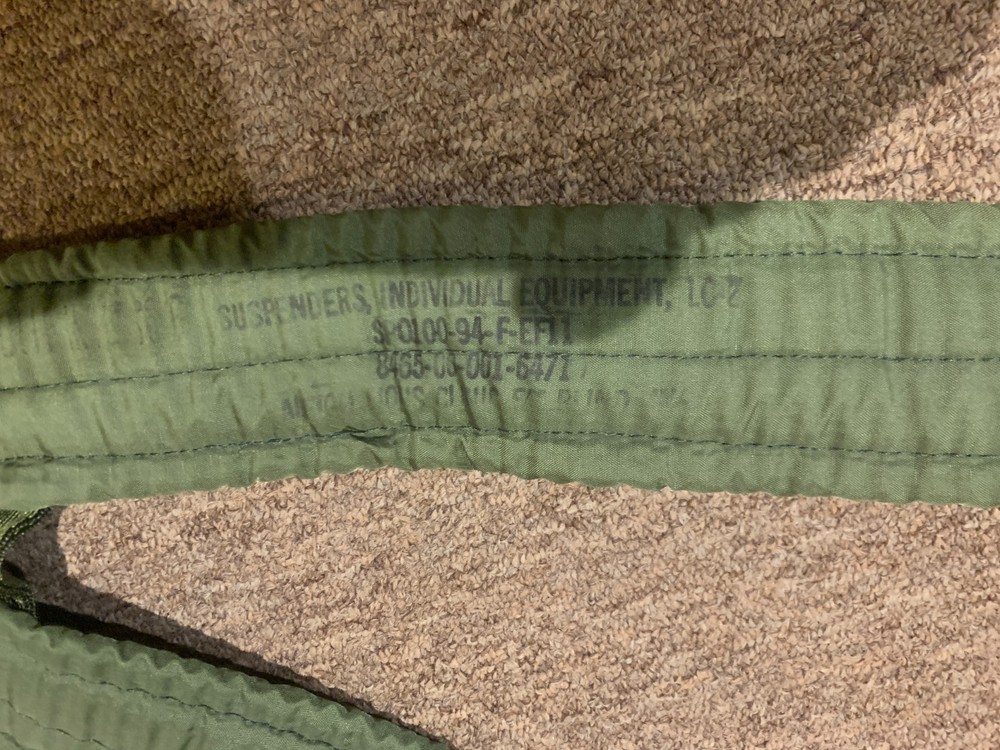 U.S. Army LC2 Combat Suspenders 1990's