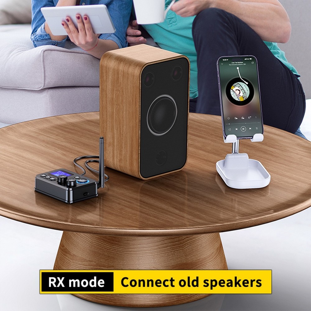 Bluetooth 5.4 Transmitter Receiver Long Range For TV Home Stereo Audio Adapter