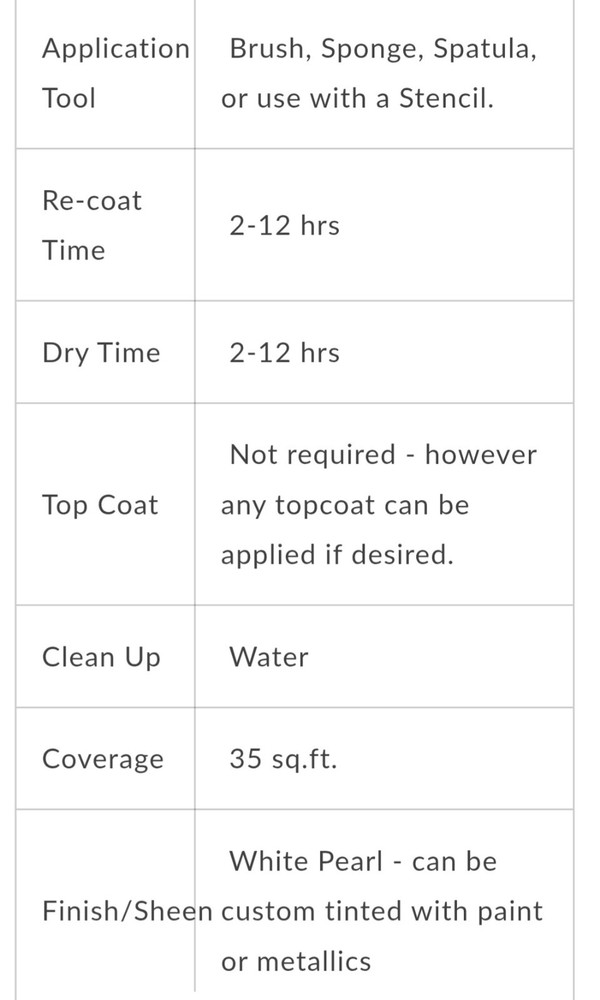 Smooth Embossing Paste 250 ml Fusion Mineral Paint create Texture Raised Pattern