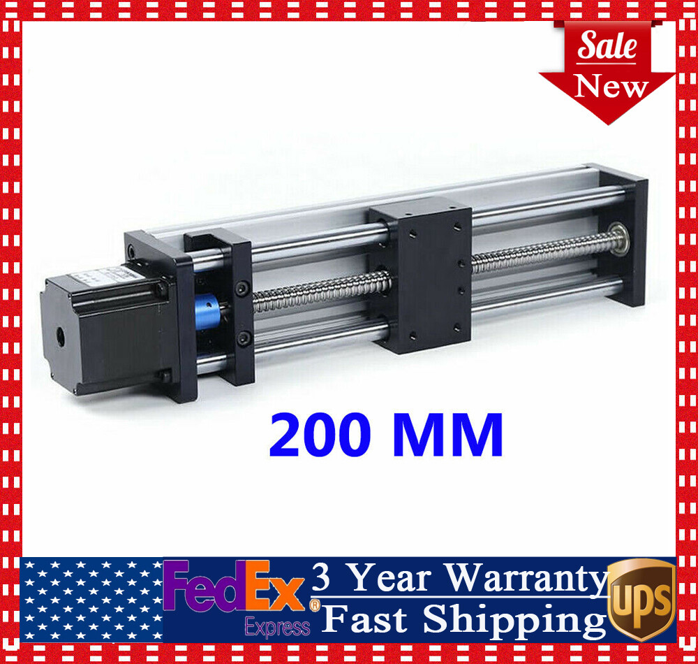 Linear Guide Stage Rail Motion Slide Stage Actuator ＆ Motor Stepper Stroke CNC