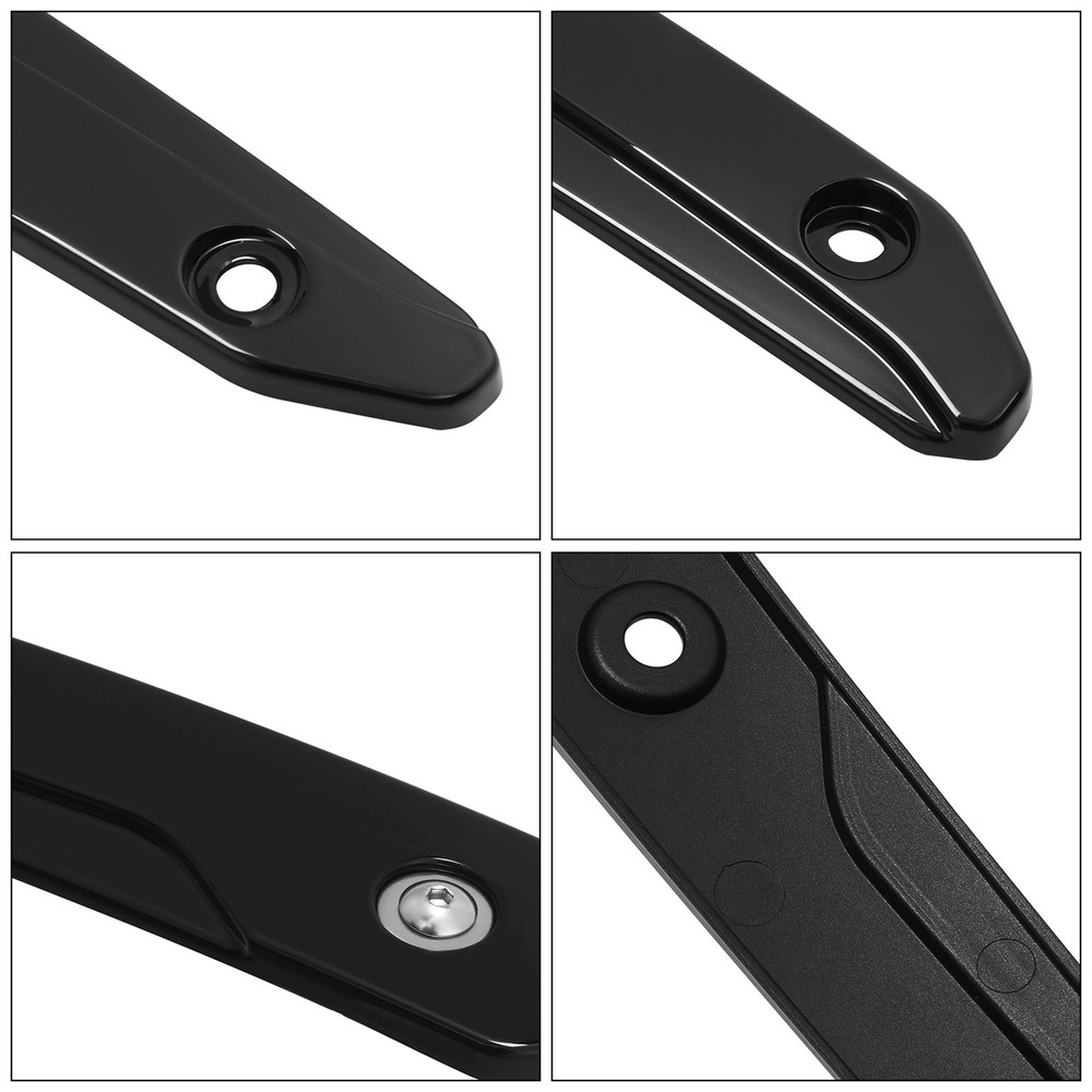 Black Split Windscreen Windshield Side Trim Fit For Harley CVO Road Glide 23-25