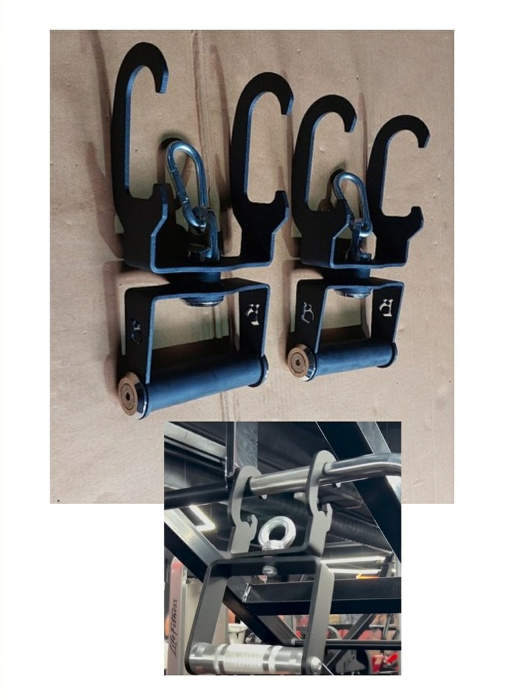 Rotating Grips With Hooks For Any Handle/ Bar/ Chinups