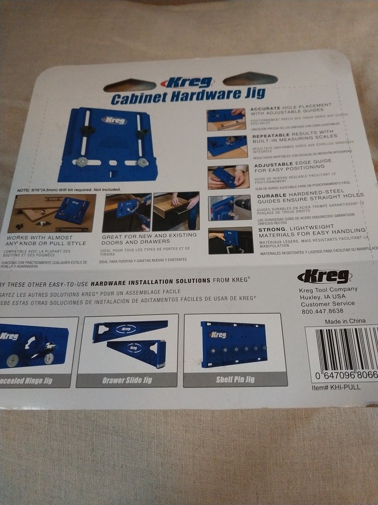 New KREG Cabinet Hardware Jig (KHI-PULL)