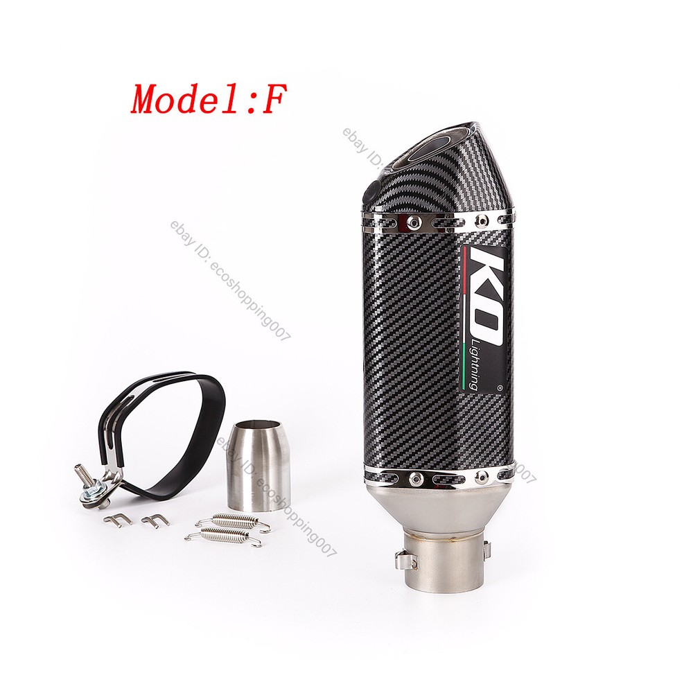 Universal 38-51mm Modify Exhaust End Tip DB Killer Short Muffler Tail Pipe 310mm