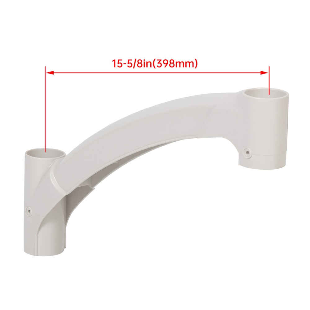 White Short Handrail For Above Ground BiltMor Swimming Pool Step