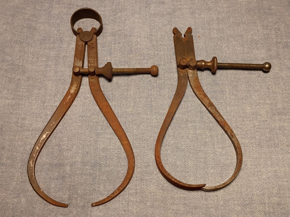 Vintage Outside Calipers- Union Tool Co. & Starrett