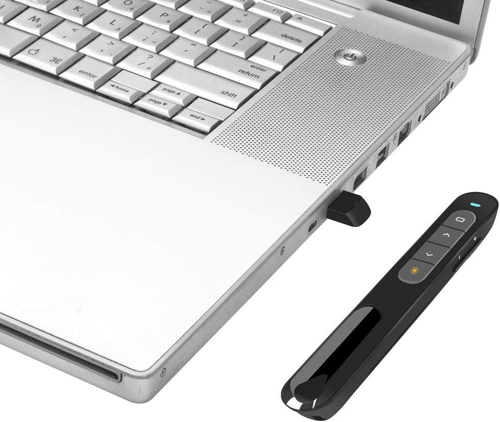 Wireless Presenter, Hyperlink Volume Control Presentation Clicker RF 2.4Ghz USB