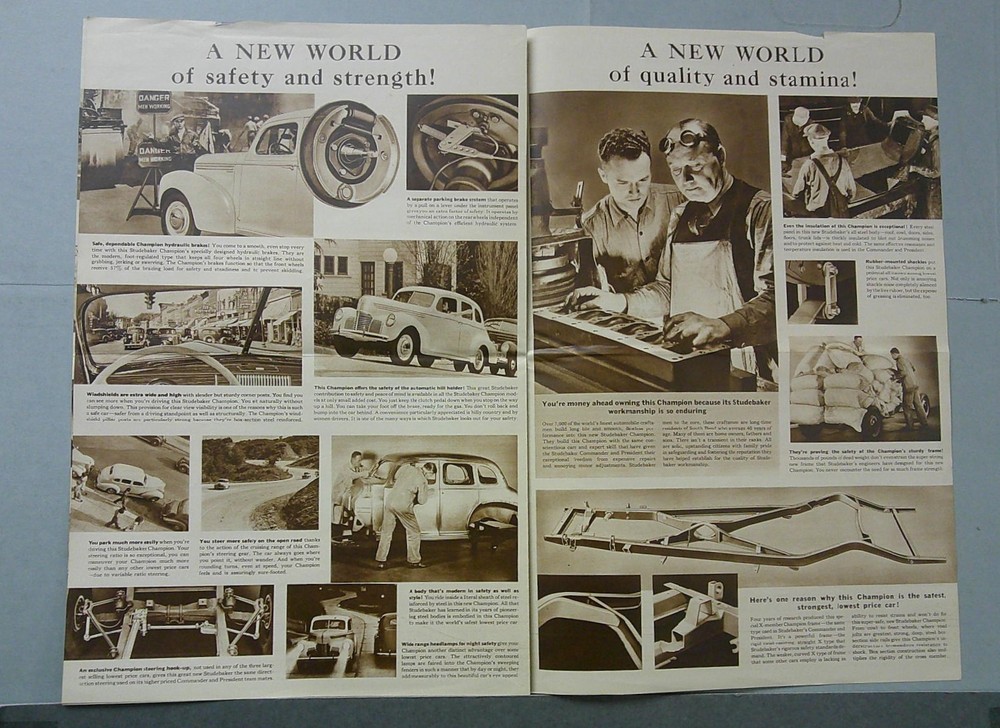 1939 Studebaker Champion Sales Catalog
