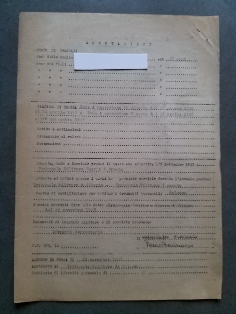 Milan Military District Command (1944). Marshal's News Sheet.