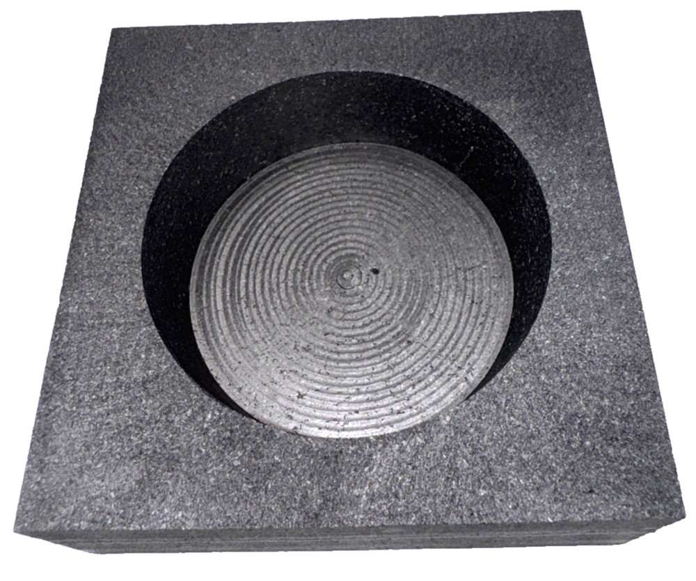 Graphite Ingot Mold For Casting 50 oz Gold Round