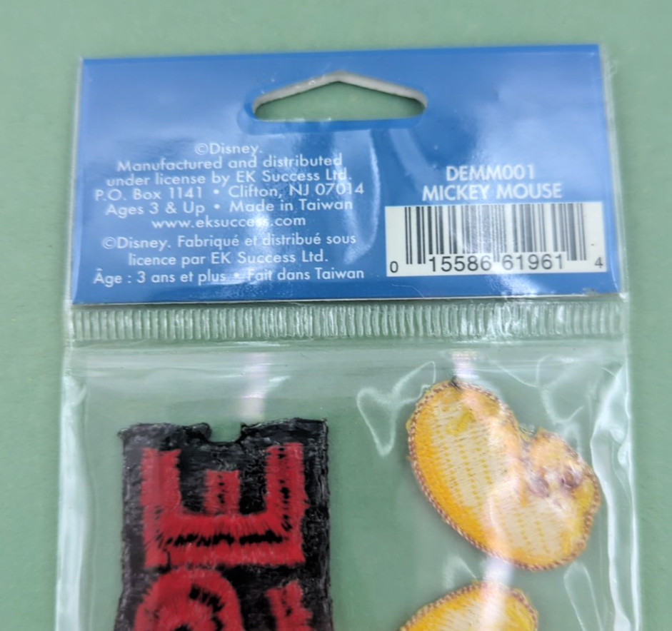 Disney MICKEY MOUSE Embroidered Stickers Scrapbook
