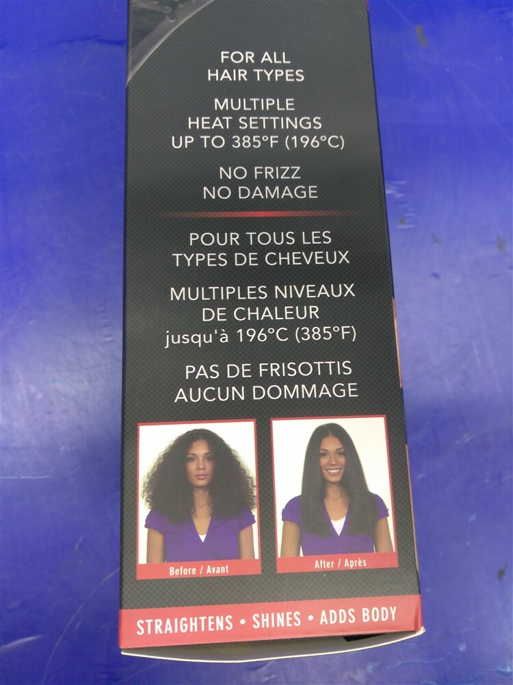Esplee Hot N' Straight Styling Brush Ceramic Ionic Technology Black