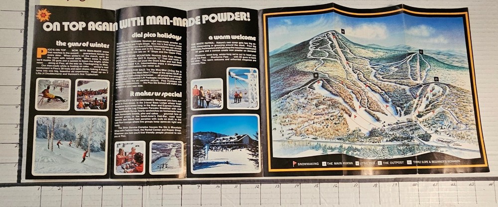 1974/75 PICO SKI AREA BROCHURE. MINT