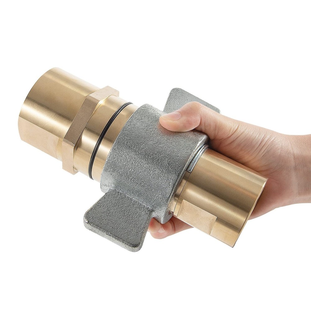 1-1/2" NPT Wet-Line Wing Nut Hydraulic Quick Disconnect Coupler / Coupling Set