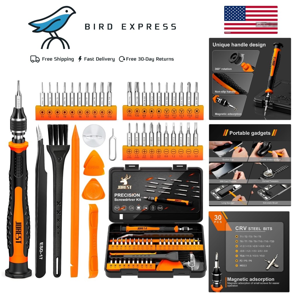 40 Pcs Precision Screwdriver Set with Torx Phillips Triwing for Electronics