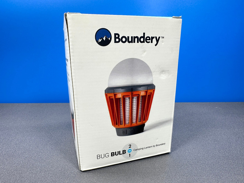 BOUNDERY BUG BULB 2 IN 1 CAMPING LANTERN LIGHT BUG MOSQUITO ZAPPER BOUNDARY NEW
