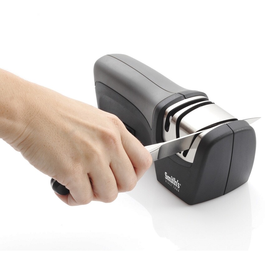 Smith's Sharpeners Essentials Compact Electric Knife Sharpener Non-Slip Guide