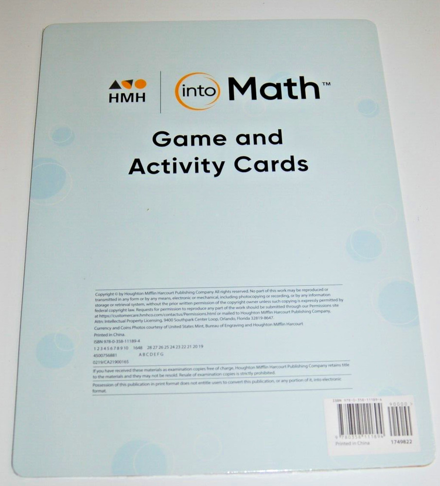 HMH into Math Grade 5 Differentiated Instruction Blackline Masters Teacher Set
