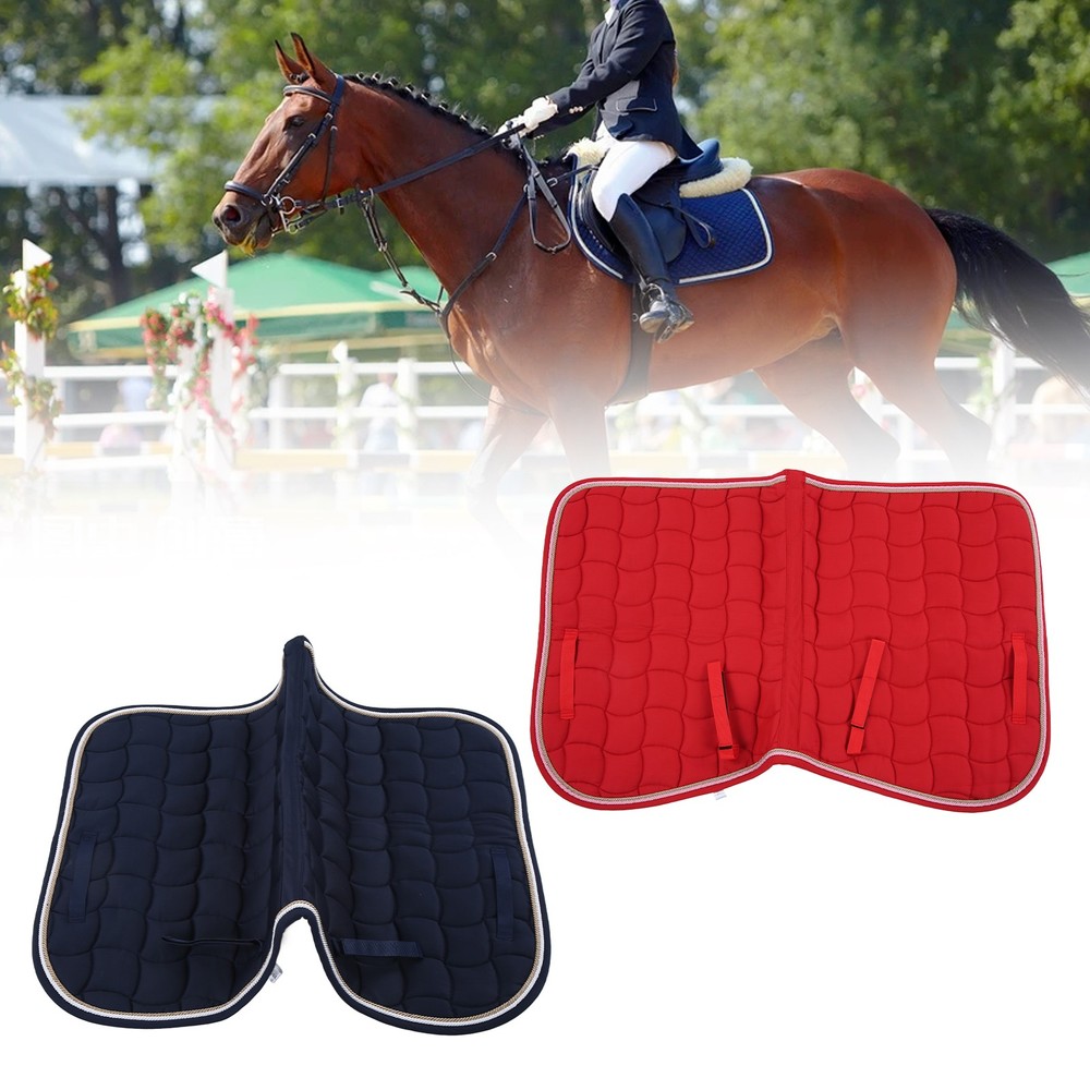 Saddle Pad Soft Breathable All Purpose Double Rope Saddle Pad With Hand Strap