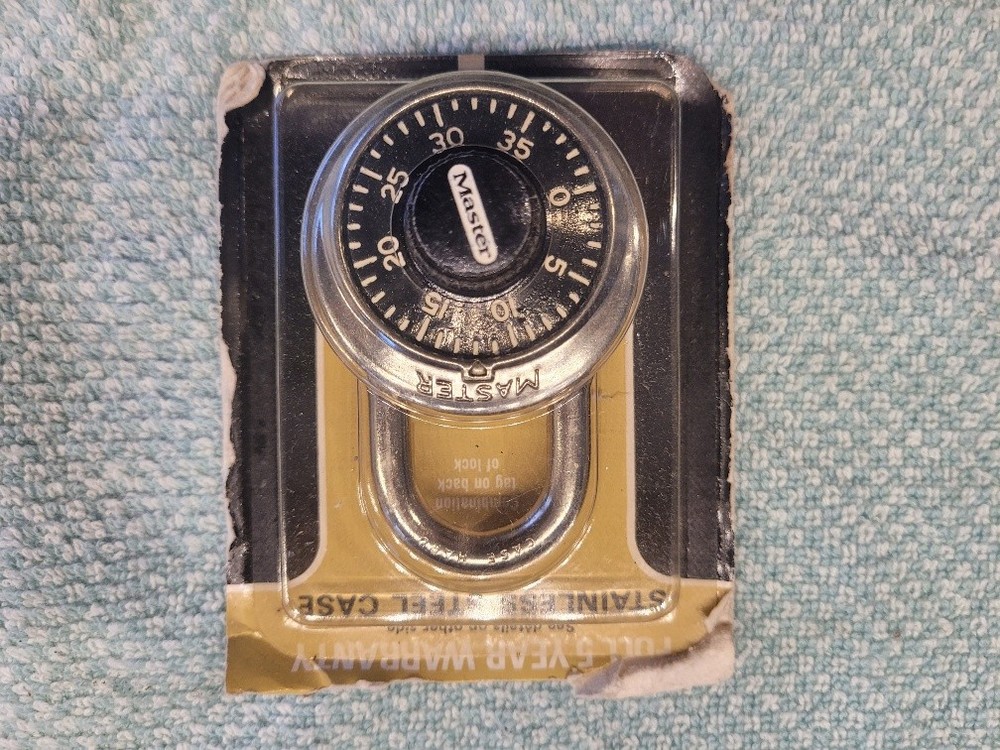 Lock Master Combination Padlock Stainless Steel