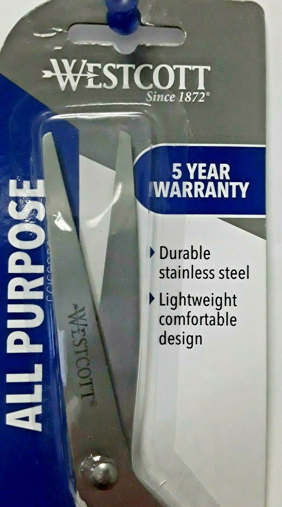 Westcott All Purpose Black Scissors 8" Bent