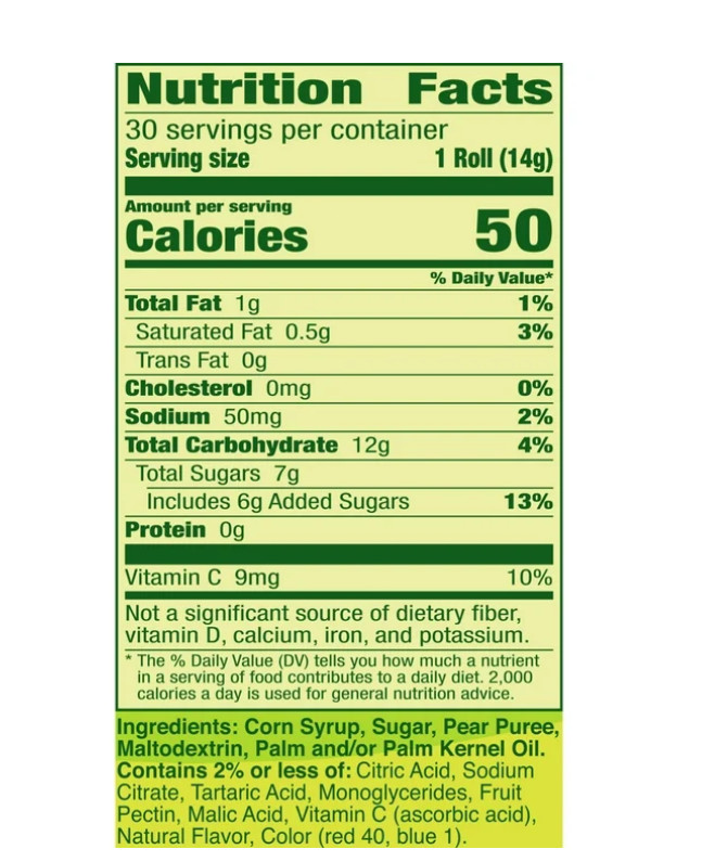 Fruit Roll-Ups Sour Fruit Flavored Snacks, Variety Pack, 15 oz (30 Count)