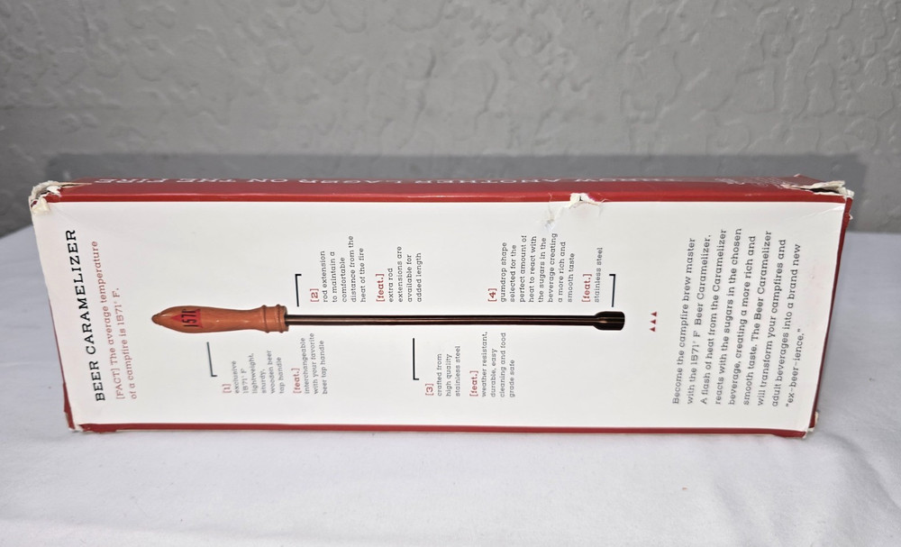 1571F Campfire Beer Caramelizer Poking Tool Model FF07111 NEW Open Damaged Box