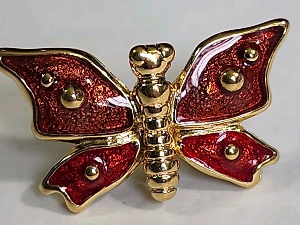 Monet Butterfly Lapel Hat Jacket Pin