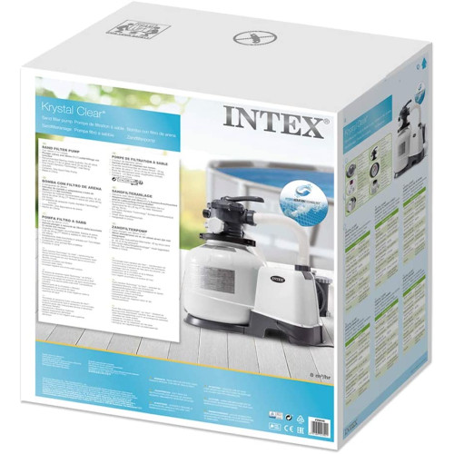 Intex 26648 Pool Sand Filter Pump 10500 Lt/H 6 Function Filtering