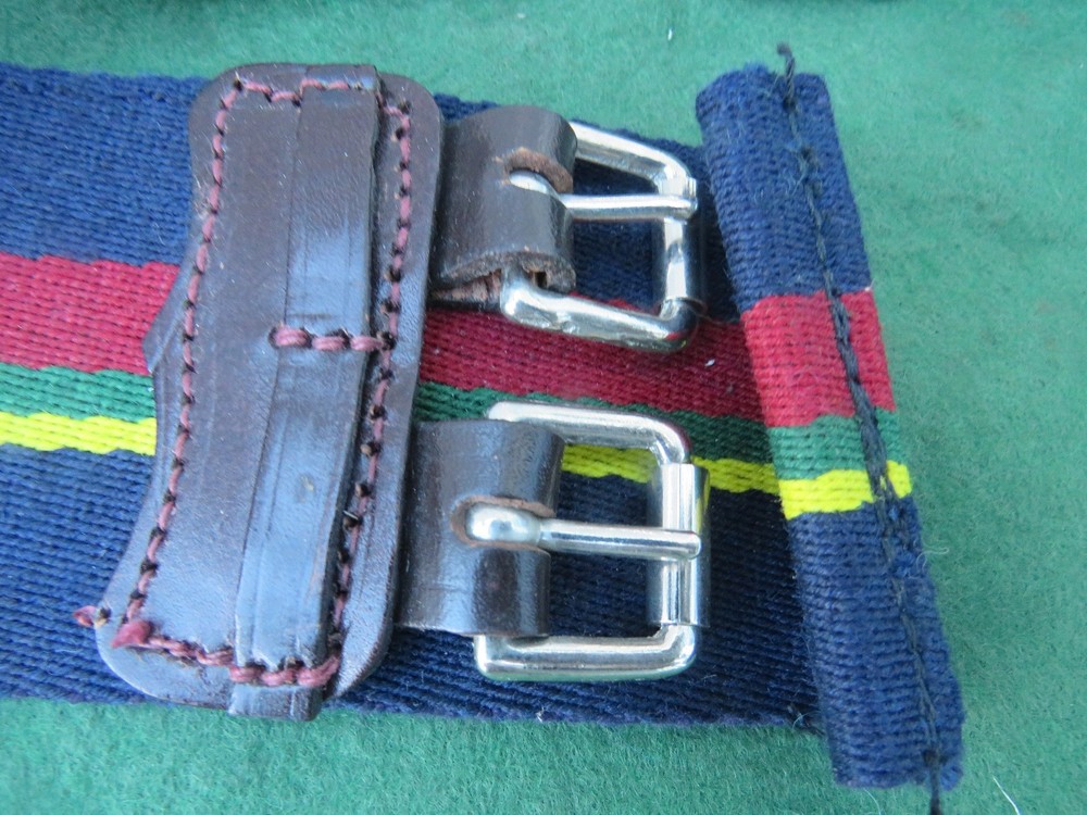ROYAL MARINES STABLE BELT LEATHER TYPE SIZE 28 APPROX