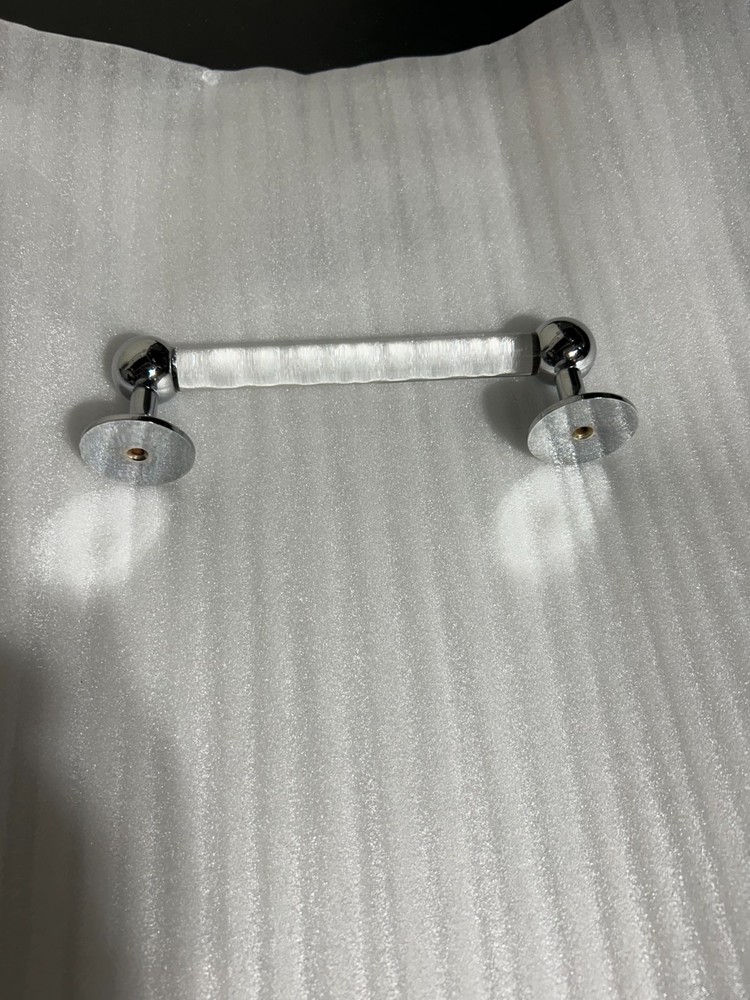 WATERWORKS Highgate 4" NICKEL PULL HANDLE NEW display item MAY HAVE LIGHT SCUFFS