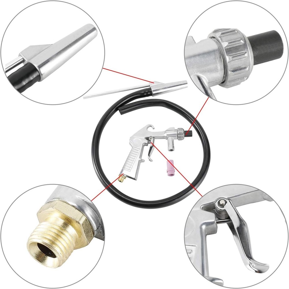 Complete Sandblasting Solution: Gun, Nozzles & Accessories - Efficient Cleaning