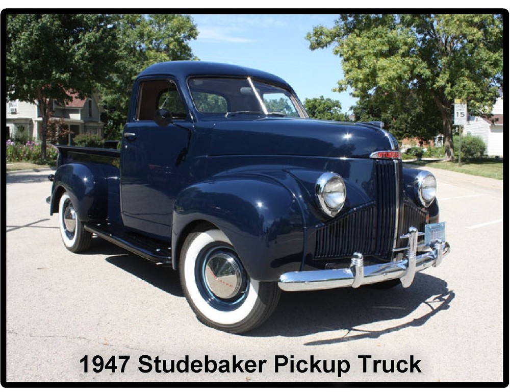 1947 Studebaker Pickup Truck   Refrigerator / Tool Box Magnet