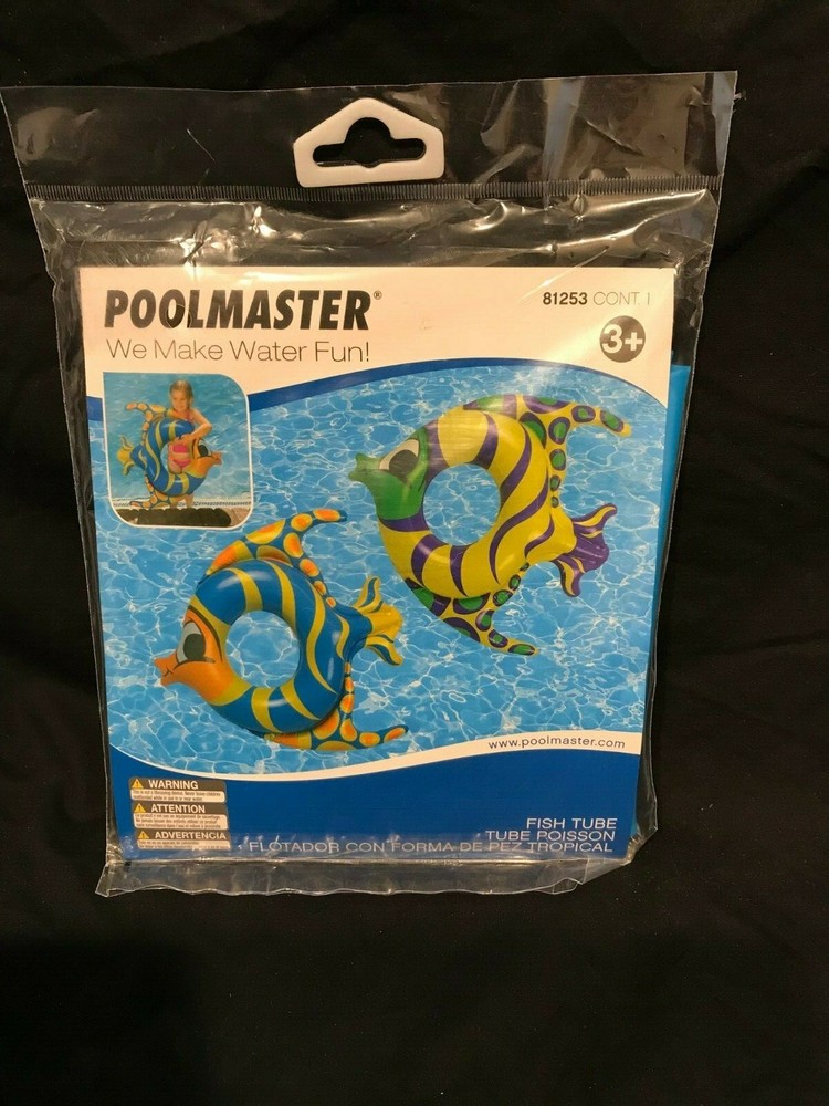 INFLATABLE FISH RING (POOLMASTER INCORPORATED - 81253) One Fish Blue & Yellow