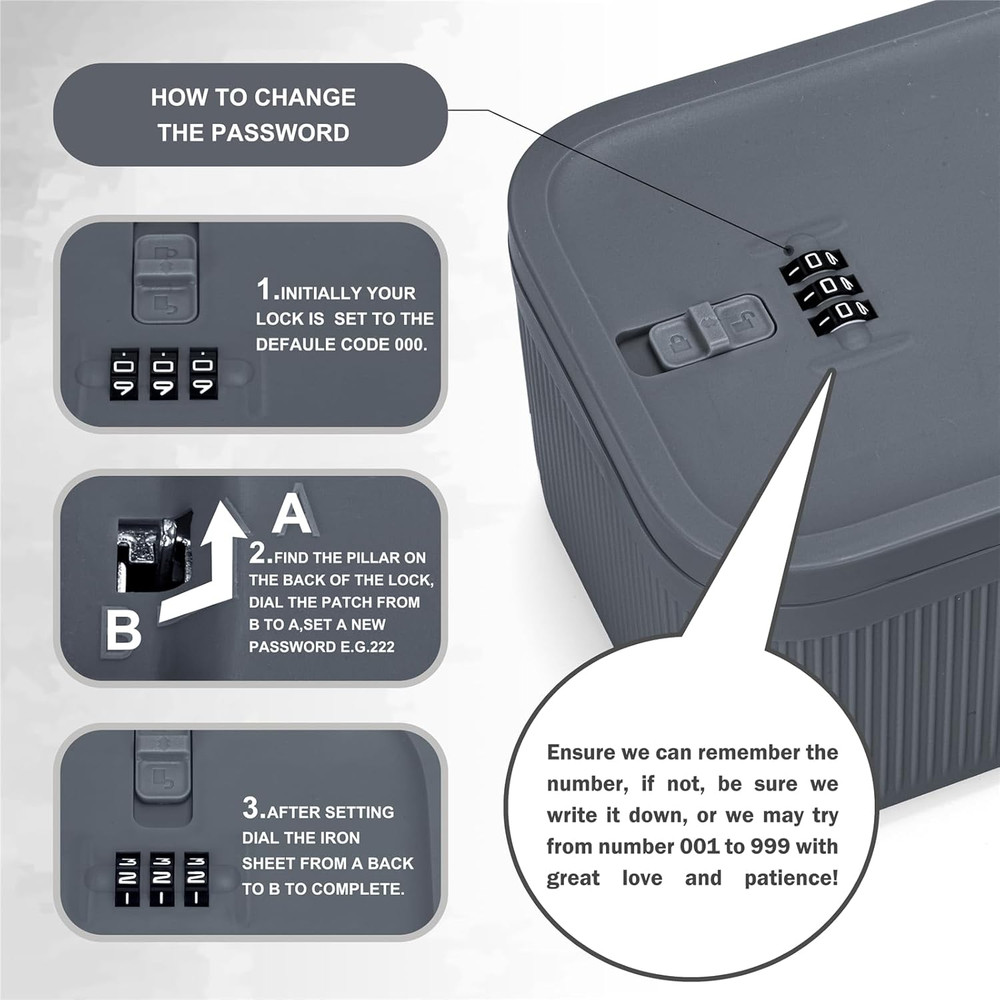 Lockable Storage Box,Medicine Lock Box Travel Case,Refrigerator Bin Container fo