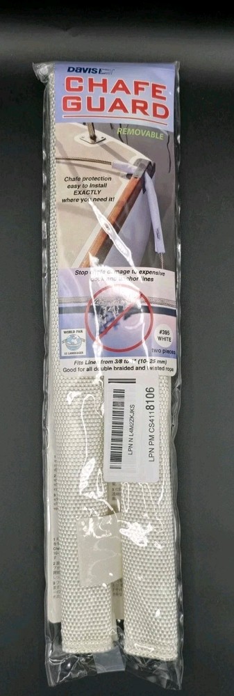 Davis Secure Removable Chafe Guards White (Pair) #365 White