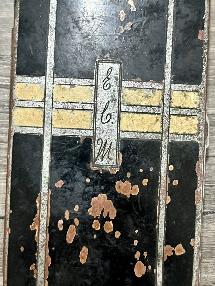 Vintage Ronson Art Deco Cigarette Case & Lighter Combination Initials ECW