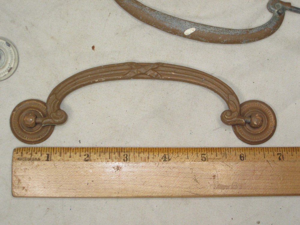 6 vintage antique drop bail handles lot pull pulls handle lot KBC 400 *NOTE