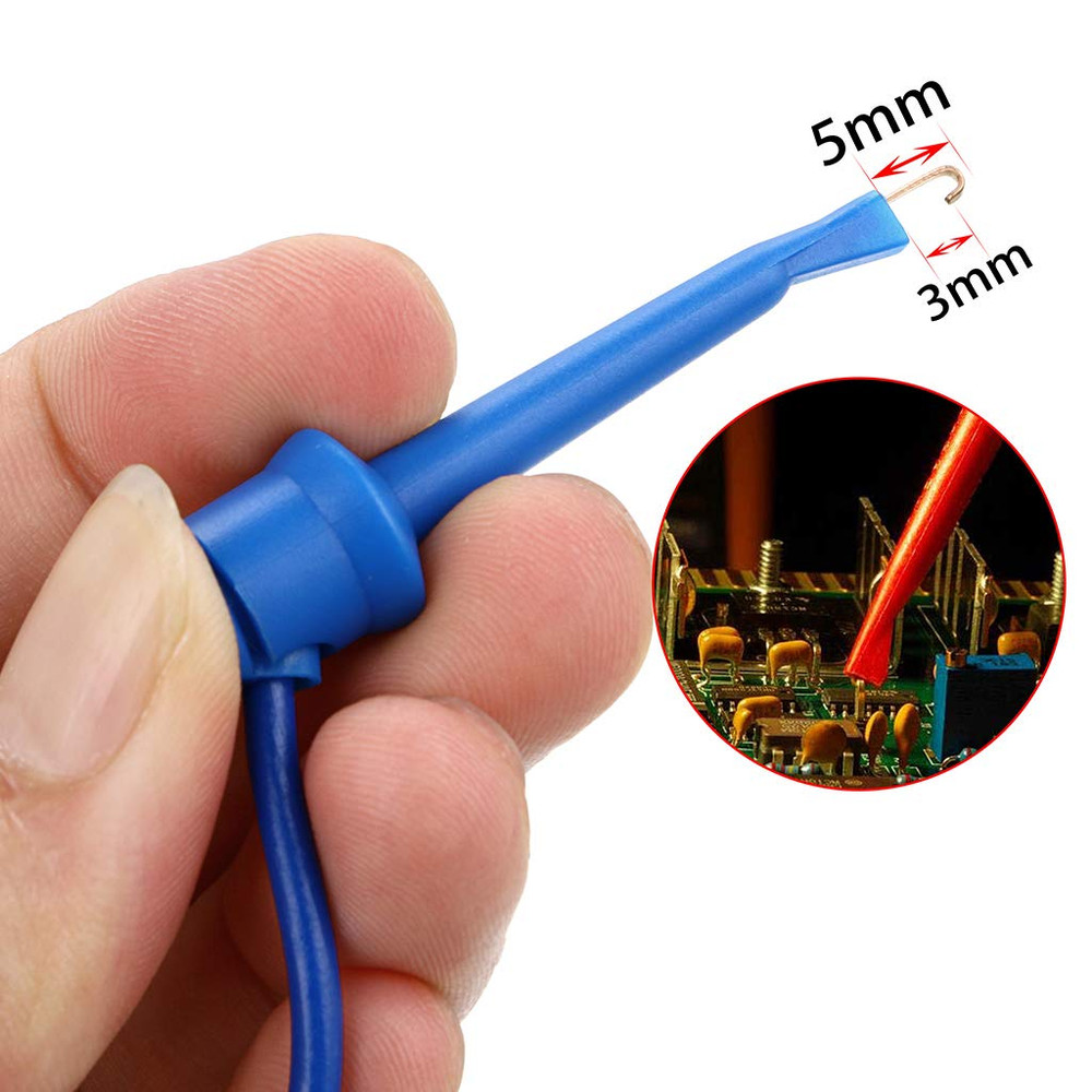 39 Inch Multimeter Test Lead Set - 5 Pcs Stackable Banana Plug to Test Hook Wire