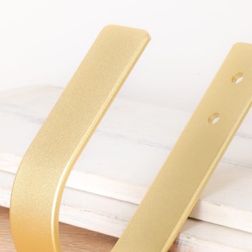 Pack Modern Curtain Holdbacks Curtain Tiebacks Wall Mount Solid 2 Gold